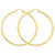 14k Yellow Gold 3mm Light Tube Hoop Earrings