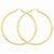 10k Yellow Gold Polished 3mm Round Hoop Earrings