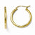 10k Yellow Gold Polished Hinged Hoop Earrings