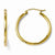 10k Yellow Gold Polished Hinged Hoop Earrings