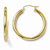 10k Yellow Gold Polished Hinged Hoop Earrings