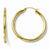 10k Yellow Gold Polished Hinged Hoop Earrings