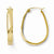 10k Yellow Gold Polished Hinged Hoop Earrings