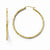 10k Yellow Gold Textured Hinged Hoop Earrings