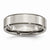 Titanium Beveled Edge 6mm Brushed and Polished Wedding Band