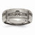 Titanium Beveled Edge 8mm Laser Design Polished & Brushed Wedding Band