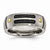 Titanium Grooved Black & Yellow IP-plated 8mm Brushed Wedding Band