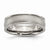 Titanium Ridged Edge 6mm Satin and Polished Wedding Band