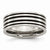 Titanium Black Enamel Flat 8mm Polished Wedding Band