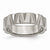 Titanium Notched 6mm Satin & Polished Wedding Band