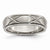 Titanium X-Design 6mm Satin Wedding Band