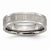 Titanium Roman Numerals 6mm Satin & Polished Flat Wedding Band