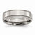 Titanium Ridged Edge 6mm Polished Wedding Band