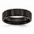 Titanium Grooved Black IP-plated 6mm Brushed and Polished Wedding Band