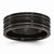 Titanium Grooved Black IP-plated 8mm Brushed and Polished Wedding Band