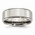 Titanium Ridged Edge 8mm Polished Wedding Band