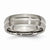 Titanium Grooved 6mm Brushed and Polished Wedding Band