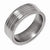 Titanium Grooved 8mm Polished Wedding Band