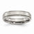 Titanium Ridged Edge 5mm Polished Wedding Band