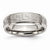 Titanium Ridged Edge Greek Key Design 6mm Polished & Satin Wedding Band