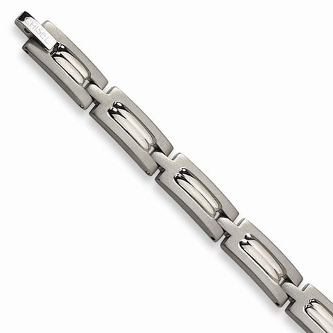 Titanium Brushed and Polished Bracelet