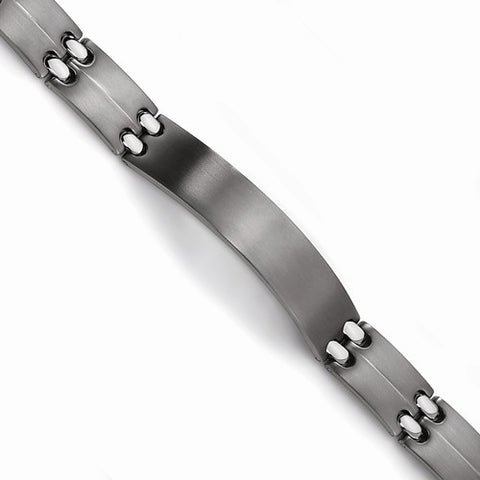 Titanium Brushed and Polished Id Bracelet