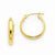 14k Round Tube Hoop Earrings