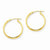 14k Round Tube Hoop Earrings