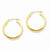 14k Round Tube Hoop Earrings