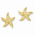 14k Yellow Gold Starfish Post Earrings