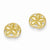 14k Yellow Gold Diamond-cut S& Dollar Earrings