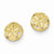 14k Yellow Gold Diamond-cut S& Dollar Earrings