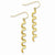 14k Yellow Gold Fancy Spiral Drop Earrings