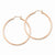 14k Rose Gold 2mm Polished Hoop Earrings