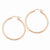 14k Rose Gold 2mm Polished Hoop Earrings