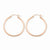 14k Rose Gold 2mm Polished Hoop Earrings