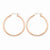 14k Rose Gold 2.5mm Polished Hoop Earrings