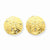 14k Yellow Gold S& Dollar Post Earrings