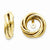 14k Yellow Gold Polished Love Knot Earring Jackets