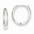 14k White Gold Hinged Hoop Earrings