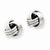 14k White Gold Ridged Love Knot Post Earrings