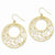 14k Yellow Gold Circle Earrings