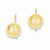 14k Yellow Gold 10.50mm Hollow Half Ball Earrings