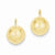 14k Yellow Gold 12.00mm Hollow Half Ball Earrings