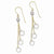 14k Two-tone Circle Dangle Earrings