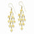 14k Yellow Gold Diamond-cut Ch&elier Earrings