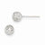 14k White Gold 6mm Ball Post Earrings