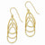 14k Yellow Gold Polished Teardrop Dangle Earrings