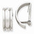 14k White Gold Polished Non-pierced Omega Back Earrings