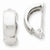 14k White Gold Polished Non-pierced Omega Back Earrings